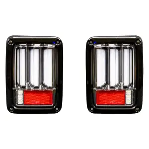 Recon Jeep OLED Bar-Style Tail Lights Bar-Style (w/ Clear Lens) | 264234LEDCL 
