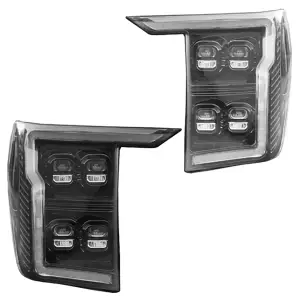 Recon Ford LED Headlights (Replaces OEM Halogen Only) w/ Multiple Lens Options | 264490 