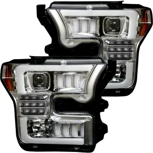 Recon Ford OLED Projector Headlights (Replaces OEM LED Only) w/ Multiple Lens Options | 264290LEDX 