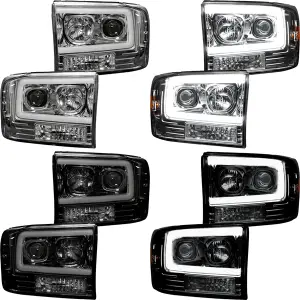 Recon Ford OLED Projector Headlights (w/ Smoked or Clear Lens) | 264192 