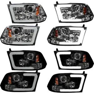 Recon Dodge OLED Projector Headlights (Replaces OEM Reflector-Style Only) | 264270 