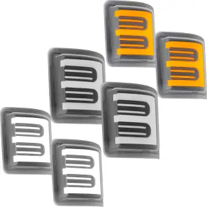 Recon Ford LED Side Mirror Lens(w/ White or Amber LEDs, & Smoke or Clear Lens) | 264140 