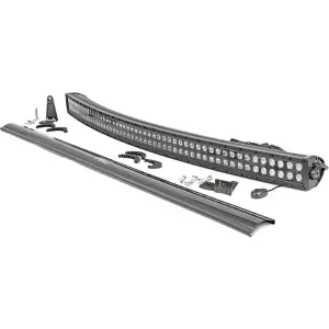 Rough Country 50In Curved Cree Dual Row LED Light Bar (Black) | 72950BL