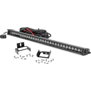 Rough Country 30-Inch Cree LED Grille Light Kit (Black w/ Cool White DRL) | 70530BLDRL 