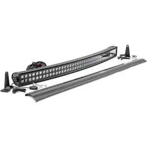 Rough Country 40in Curved CREE Dual Row LED Light Bar (Black) | 72940BL 