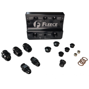 Fleece 10-18 Dodge RAM Cummins Fuel Distribution Block | FPE-FFD-RF-4G | 2010-2018 Dodge RAM Cummins 6.7L