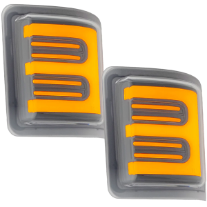 Recon Ford Side Mirror Lenses Amber LED Clear | 264140CLS