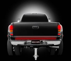 Recon 60" Line of Fire Hyperlite LED Tailgate Light Bar in Red | 26411 | Tailgate Light Bar
