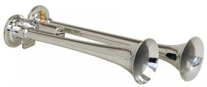 Kleinn - Kleinn 102 |  Dual chrome truck air horns. Long trumpets for deeper truck horn sound.
