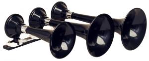 Kleinn - Kleinn 230 |  "The Beast" black triple train horns with high impact ABS train horn trumpets