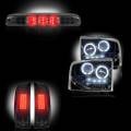 RECON - Ford Superduty F-250 to F-550 2005-07 Recon Smoked Headlights & Tail Lights & Third Brake Light Lighting Package - Image 1