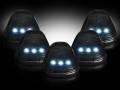 RECON - RECON 264143WHBK LED Cab Roof Lights SMOKED w/ WHITE LEDs Ford Superduty 99-16 - Image 1