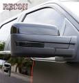 Recon Ford Side Mirror Lens Covers w/ White LED's in Smoked Lenses | 264241WHBK | 2009-2014 F150/Raptor