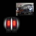 RECON - RECON Smoked Projector Headlights & Smoked LED Tail Lights Package | 2011-2016 Ford Super Duty