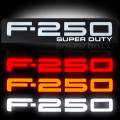 RECON - RECON F-250 Illuminated Fender Emblems Red, White, & Amber w/Black Housing | 2008-2010 Ford F-250 SUPERDUTY