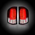 Recon GM Red OLED Tail Lights | 264291RD | 2007-2014 GMC/Silverado 1500/2500/3500