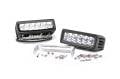 LED Lightbars & Work Lights - Single Row LED Light Bars - Rough Country - Rough Country 6-Inch Adjustable Base Mount Cree LED Light Bars | Pair