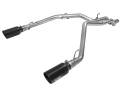 Full Exhaust Systems - DPF Back Exhaust Systems - aFe Power - aFe Power Large Bore-HD 3" Stainless DPF-Back w/6" Black Tip | 2014-2018 Ram 1500 EcoDiesel 3.0L