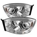 Lighting - Headlight Housings - Spyder - Spyder Chrome CCFL Halo Projector LED Headlights | 2006-2009 Dodge Ram