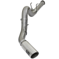Exhaust Systems - DPF Back Exhaust Systems - aFe Power - aFe Power Large Bore-HD 5" Stainless DPF-Back w/Polished Tips | 2017-2018 Ford Powerstroke 6.7L