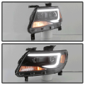 Spyder Black U-Bar Projector Headlights w/LED Turn Signal | 2015-2018 Chevy Colorado | Dale's Super Store