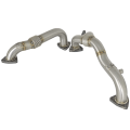aFe Power Twisted Steel Headers, Up Pipes | 2008-2010 Ford Powerstroke 6.4L