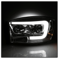 Spyder® Chrome LED DRL Bar Projector Headlights | 06-08 Dodge Ram 1500 / 06-09 Dodge Ram 2500/3500 | Dale's Super Store