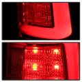 Spyder Chrome/Red Fiber Optic LED Tail Lights | 2009-2018 Dodge Ram w/o Factory LED | Dale's Super Store