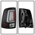 Spyder Black Fiber Optic LED Tail Lights | 2013-2018 Dodge Ram w/Factory LED | Dale's Super Store