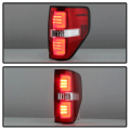 Spyder Red/Clear Fiber Optic LED Tail Lights | 2009-2014 Ford F-150 | Dale's Super Store