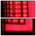 Spyder Red/Clear Fiber Optic LED Tail Lights | 2007-2009 Dodge Ram | Dale's Super Store