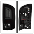 Spyder Black/Smoke Fiber Optic LED Tail Lights | 2007-2009 Dodge Ram | Dale's Super Store