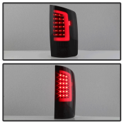 Spyder Black/Smoke Fiber Optic LED Tail Lights | 2002-2006 Dodge Ram | Dale's Super Store