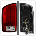 Spyder Red/Clear Fiber Optic LED Tail Lights | 2002-2006 Dodge Ram | Dale's Super Store