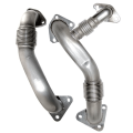 Exhaust Parts & Systems - Down Pipes & Up Pipes - PPE - PPE LLY Replacement High Flow Up Pipes (OEM Length) | 2004.5-2005 Chevy/GMC Duramax LLY 6.6L