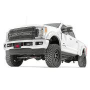 Rough Country Mesh Grille w/Dual 12in Black Series LED's | 2017-2018 Ford Super Duty 2WD/4WD | Dale's Super Store