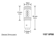 Diode Dynamics - Diode Dynamics 1157 XP80 LED AMBER | DDYDD0015P | Universal Fitment - Image 2