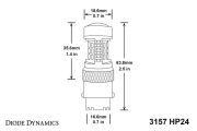 Diode Dynamics - Diode Dynamics 3157 HP24 DUAL COLOR - 6000K SWITCHBACK BULBS (PAIR) | DDYDD0053P | Universal Fitment - Image 2