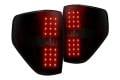 RECON 264168RBK | LED Tail Lights - RED SMOKED (2009-2014 Ford Raptor & F-150)