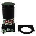 Suspension & Steering Boxes - Power Steering Pumps - Performance Steering Components (PSC) - PSC Pro Touring Black Anodized Remote Reservoir Kit  #6AN Return #10AN Feed | SR146-6-10-SA | Multi Vehicle Fitment