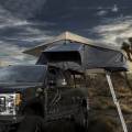 Vehicle Exterior Parts & Accessories - Truck Bed Tents - Overland Vehicle Systems - Overland Vehicle Systems Nomadic 4 Extended Roof Top Tent (Dark Gray Base w/ Green Rain Fly & Black Cover) | 18049936 | Universal Fitment