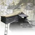 Overland Vehicle Systems - Overland Vehicle Systems Nomadic 2 Extended Roof Top Tent (Dark Gray Base w/ Green Rain Fly & Black Cover) | 18029936 | Universal Fitment - Image 2