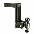 B&W Hitches - B&W Trailer Hitches Class 4 8-1/2" Drop / 9" Rise Black Tri-Ball Mount for 2-1/2" Receivers (Black) | TS20050B | Universal Fitment
