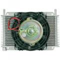 Flex-A-Lite 17-Row Transmission Oil Cooler w/ Electric Fan | FX113803 | Universal - 11" X 6" X 3/4" (3/8" Barbed Fittings)