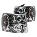 Recon 264195CLCC | Clear Projector Headlights w/ CCFL Halos - For Chevrolet Silverado 07-13