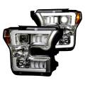 RECON Clear Projector LED Headlights for 2015-2017 Ford F-150 w/OEM Halogen Headlights