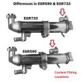 NEW 03-09 International DT466 / DT570 11.5" EGR Cooler Kit | UPGRADED | 1842590C91, 1842590C92, EGR06115 Difference