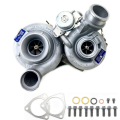 Turbo Systems - Compound Turbo Kits - Freedom Injection - BorgWarner Navistar Maxxforce 7 High & Low Pressure Turbocharger Set EPA10 | 11559880048, 11559900048 + 12749880078, 12749900078 | Navistar Maxxforce 7 6.4L