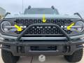 NEW Ford OEM Bronco Safari Bar, w/ Modular Front Bumper | M2DZ17D957AB outline
