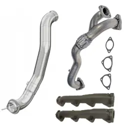2008-2010 Ford Powerstroke 6.4L Parts - Turbocharger System | 2008-2010 Ford Powerstroke 6.4L - Exhaust Manifolds, Downpipes, Up-Pipes | 2008-2010 FORD POWERSTROKE 6.4L 
